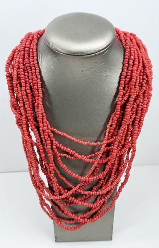 Vintage handmade strand red - strand,