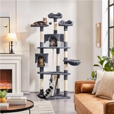 Large Cat Tree Tall Cat Tower Multi Level Activity Centre Indoor Cat Furniture