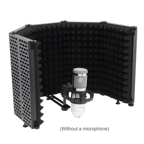 Foldable mic shield microphone - shield,