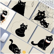 Cute Cat-Themed Mouse Pad  Non-Slip Waterproof  Perfect for Office & Gaming - UK