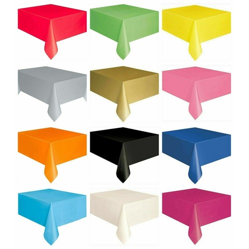 Plastic party table cover - plastic,