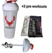 Protein Shaker! DAS LABS BUCKED UP PERFECT SHAKER 780ml +3 Pre Workouts USA 