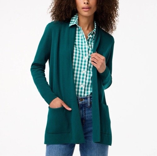 Nwt crew cardigan green - crew,