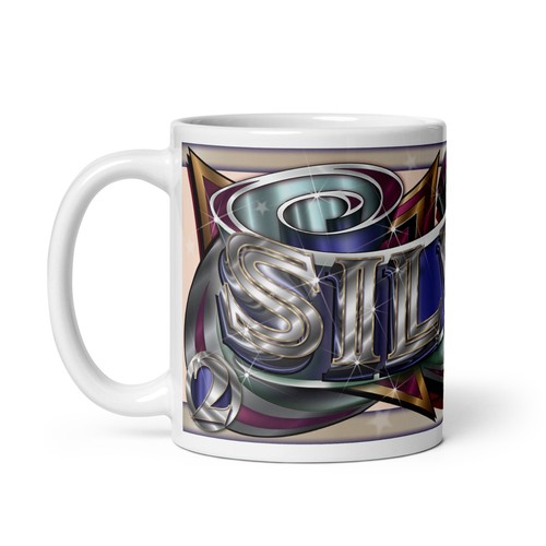 Silver 2nd fairground - silver, mug