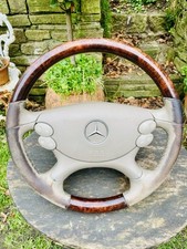 Mercedes Wood Steering Wheel w211 W209 R230 W219 Wooden E Class Clk Cls