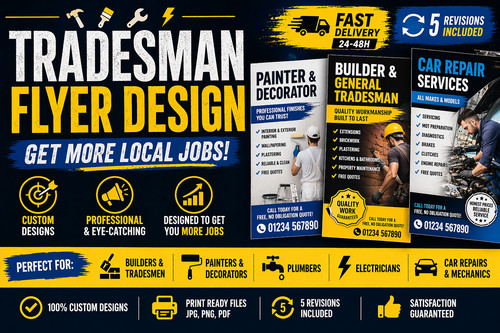 Tradesman flyer design - tradesman,