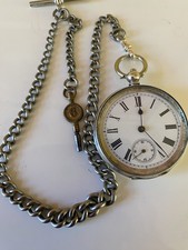 Vintage silver key wind gents - wind,
