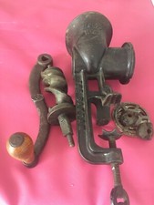 Vintage Spong Mincer Bantam Cast Iron No 24. Plus Beatrice No 1 Mincer