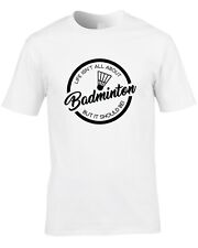 Badminton Life Joke Men's T-Shirt Gift Sport Player Team Club Cool Graphic Funny