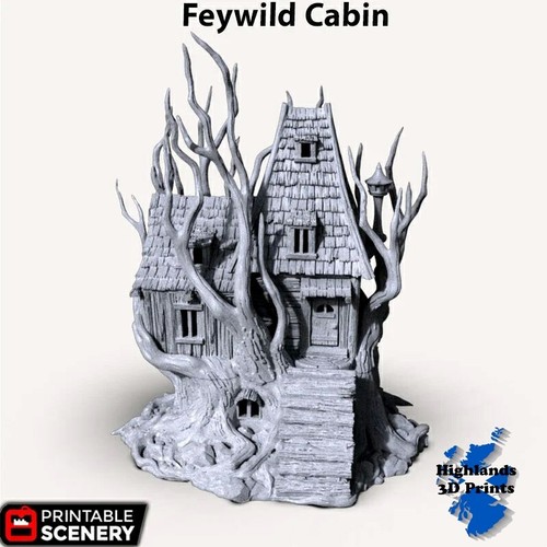 Feywild cabin scatter terrain - cabin,