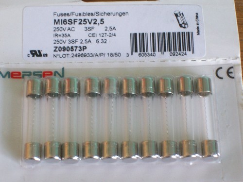 Mersen miniature glass - 10,