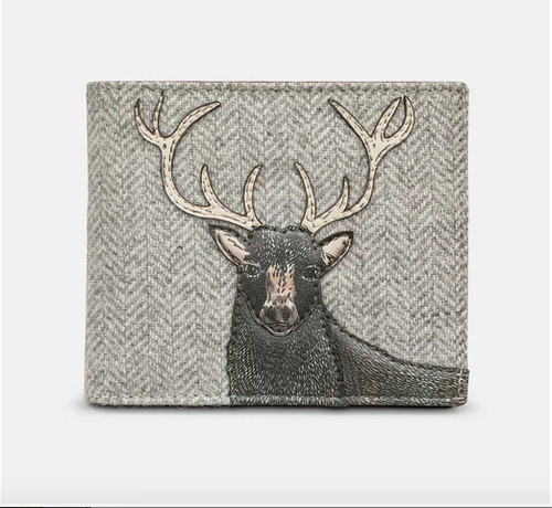 Highland stag tweed and brown - and,