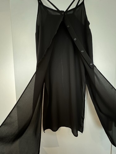 Atmosphere black sheer maxi - atmosphere,