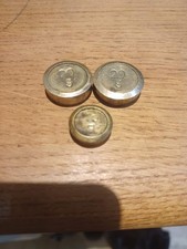 Set of 3 Imperial, Cast Brass