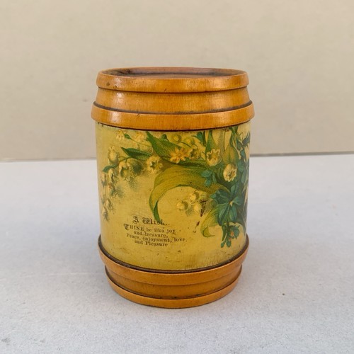 Mauchline ware money box - mauchline,