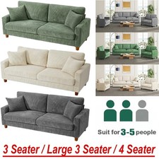 Modern 4 Seater Corduroy Sofa