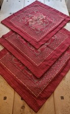 3x Large Vintage Christmas Cushion Covers