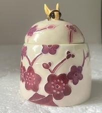 Old Tupton Ware Honeypot And Spoon Set . Hand Painted . Mint Condition