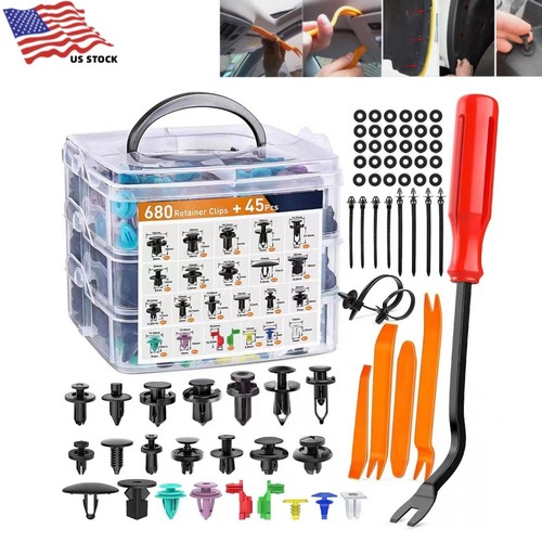 725pcs car push retainer clips - 725pcs,