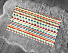 SALE IKEA Bankkamrat, Hemmahos, Stuva Bench Pad Cover Colorful Fiesta Stripe