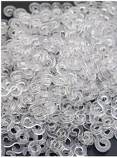 100pcs Clear S Clips for Loom
