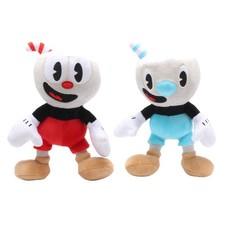 25 cm Cuphead Plush Doll Toys Mugman Game Doll Toys Adventure Soft Stuffed Plush