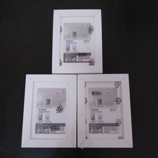 3 Ikea Ribba Box Frame White 10x15cm (4x6") 3D With White Mount New And Sealed