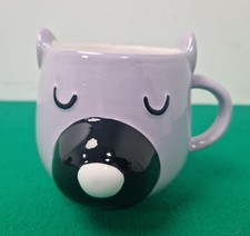 Paperchase Mauve Novelty 3D Mauve Bear Animal Coffee Mug