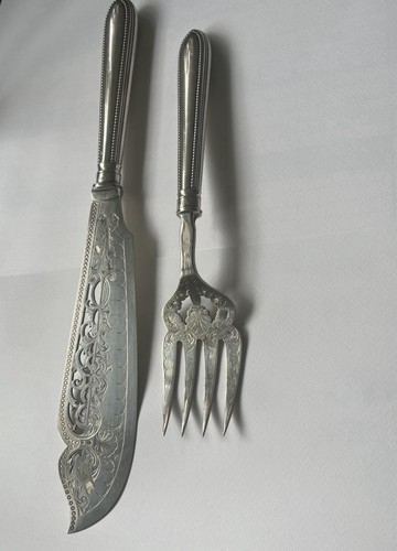 Vintage epns fish serving set - vintage,