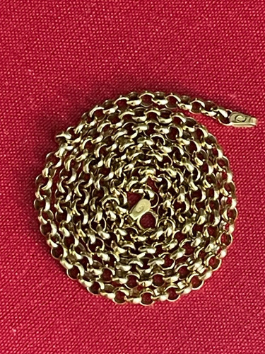 9ct gold belcher chain - chain, 20