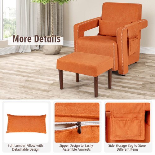 Ottoman upholstered leisure - ottoman,