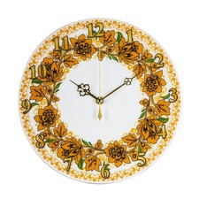 Khokhloma Flowers Wall Clock
