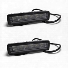 Pair Hella 7" Black Magic LED Mini Lightbar with PO Flood 12-24V 1FB 358 236-231