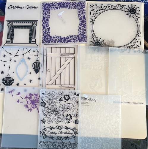 Lot embossing folders - embossing,