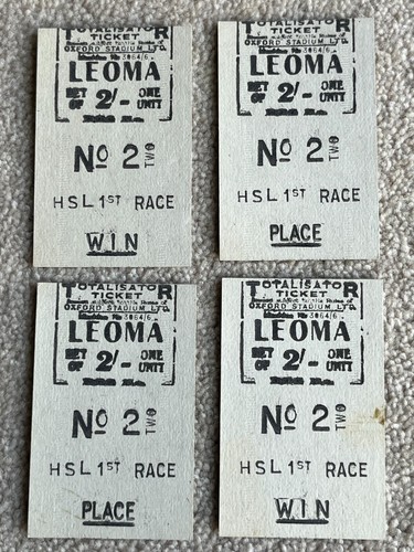 Circa 1970 tote tickets from - circa,