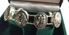 Vintage Silver Tone Etruscan
