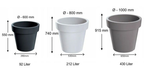 Big plant tree pots extra - big,
