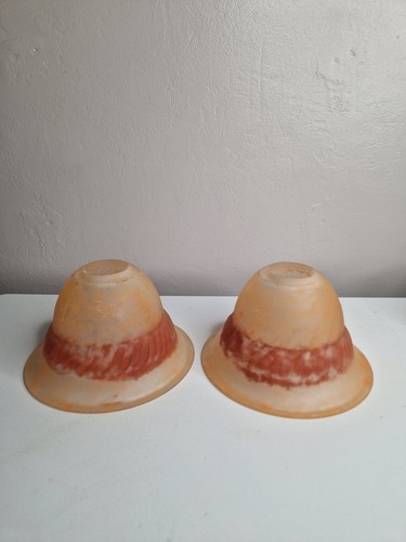 Pair vintage mottled - pair,