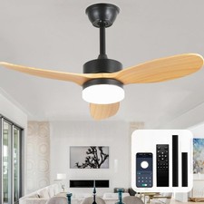 36" Dimmable Farmhouse Ceiling Fan with Light and Remote Control