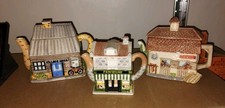 3  Ceramic Decorative Teapots