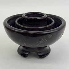 Vintage SBT Brown 7" Ceramic Telephone Insulator