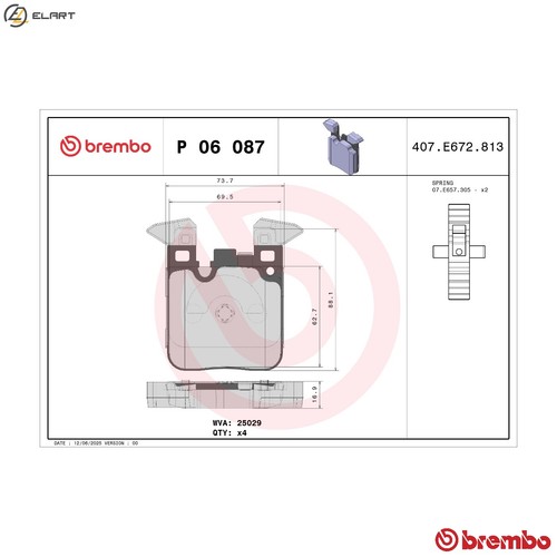 Brake pad set - brake,