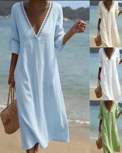 Women neck linen - uk, v