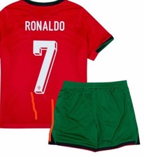 Cristiano Ronaldo 25 26 Portugal Kids Shirt And Shorts Kit Aged 7-8 Size 22