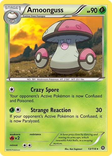 Amoonguss normal steam - amoonguss, xy