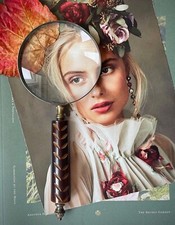 Magnifying Glass - Large Vintage Antique Carved Wooden Handle