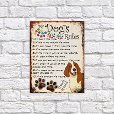 Dog rules retro style - dog's,