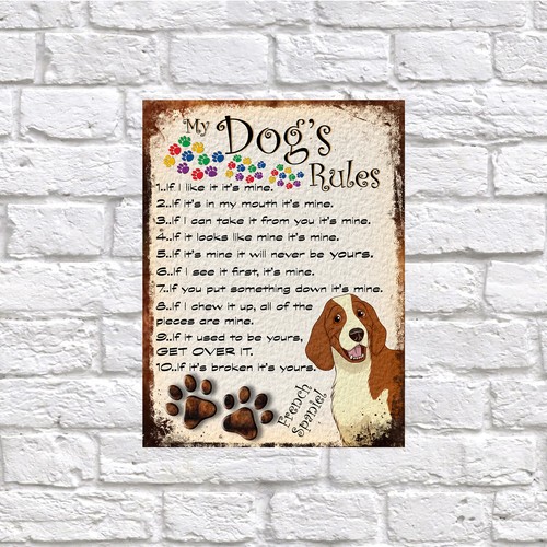Dog rules retro style - dog's,