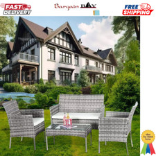 RATTAN FURNITURE SET CHAIRS