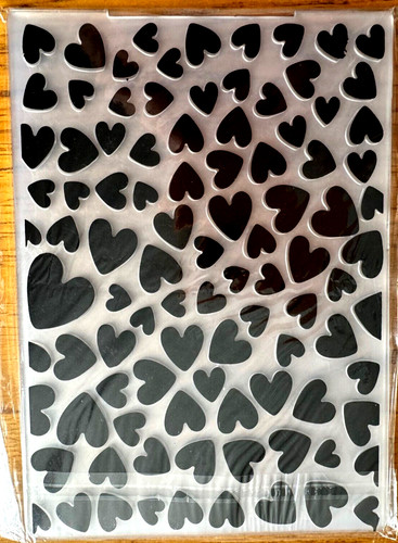 Hearts pattern embossing - hearts,